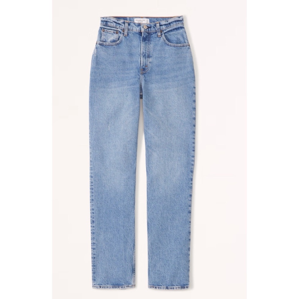 Abercrombie & Fitch The 90s Straight Ultra High Rise Curve Love Jeans Size 18L